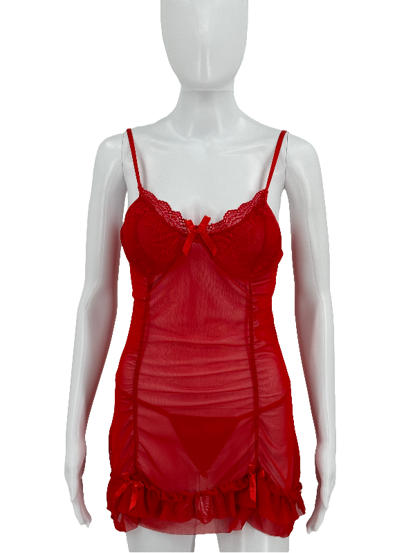Lace & Mesh Chemise