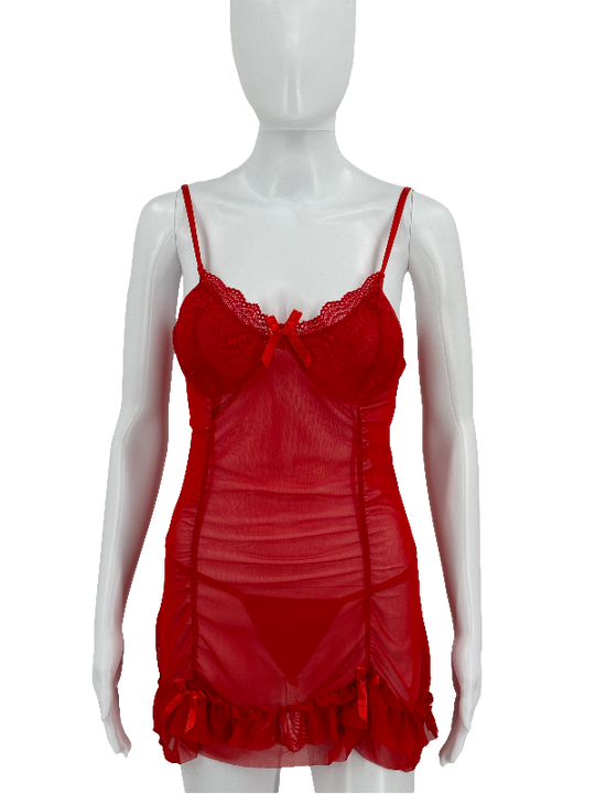 Lace & Mesh Chemise
