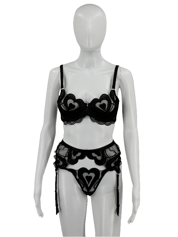 Heart Lace Lingerie Set