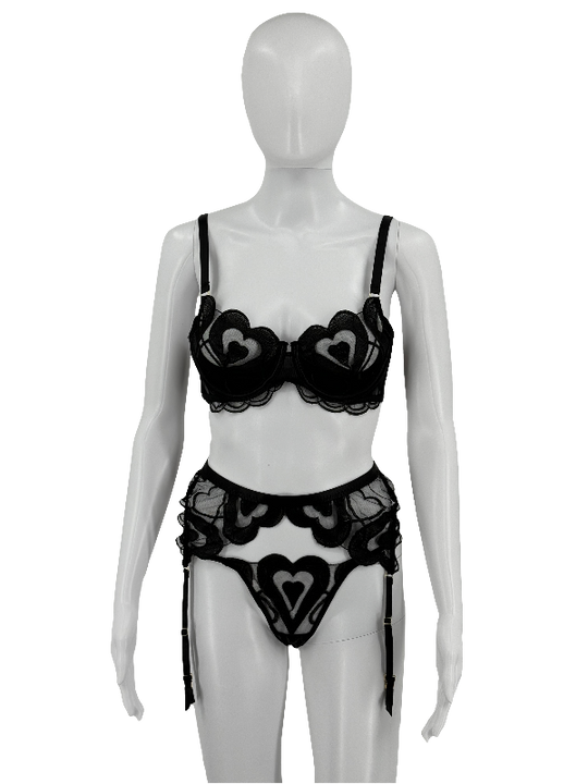 Heart Lace Lingerie Set