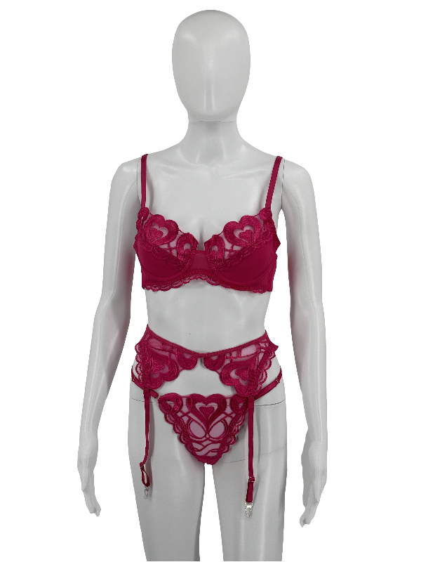 Heart Lace Lingerie Set
