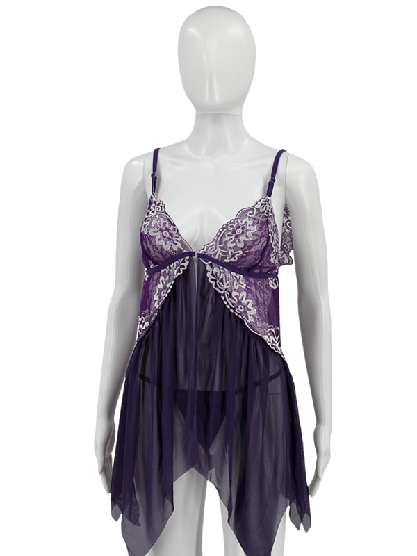 Scalloped Lace Babydoll