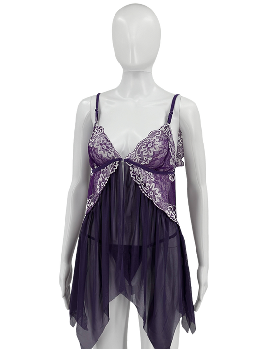 Scalloped Lace Babydoll