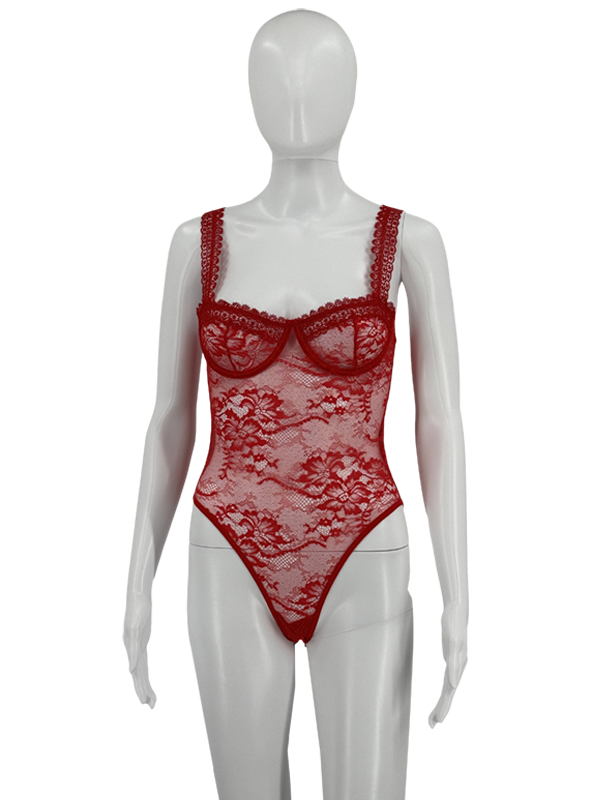 Floral Lace Teddy