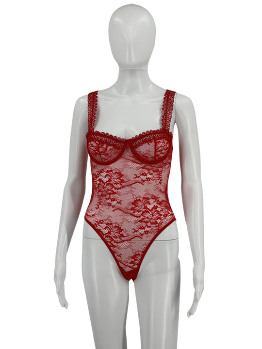 Floral Lace Teddy
