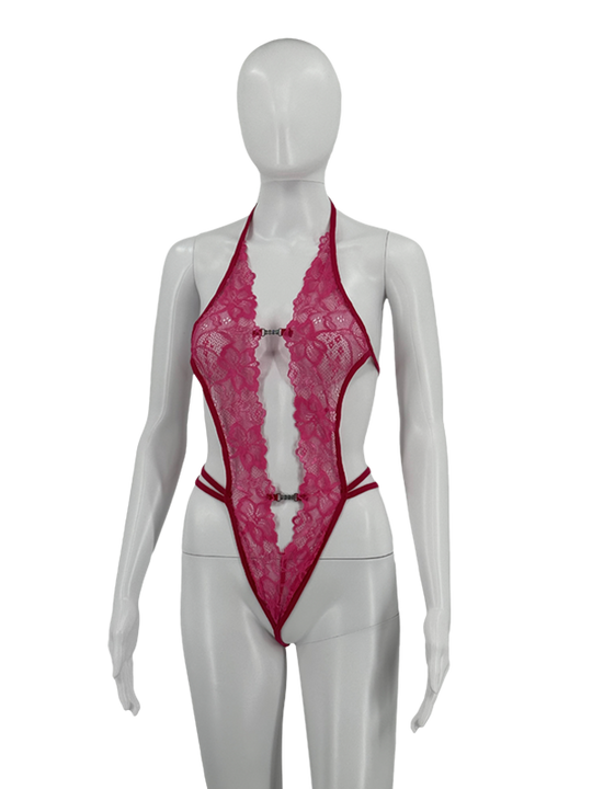 Lace Halter Teddy