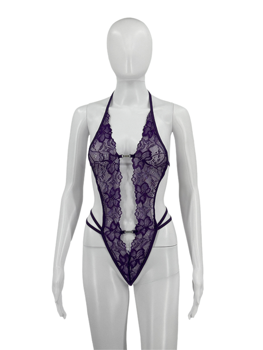 Lace Halter Teddy